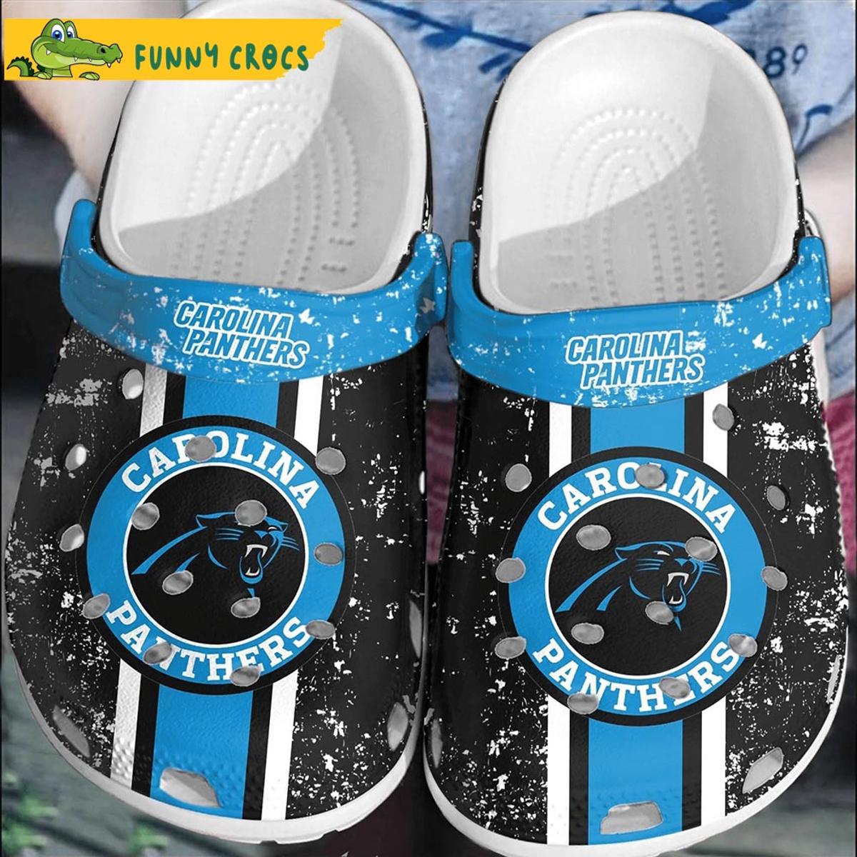 Customized Carolina Panthers Crocs Shoes