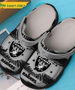 Nfl Logo Las Vegas Raiders Crocs Slippers