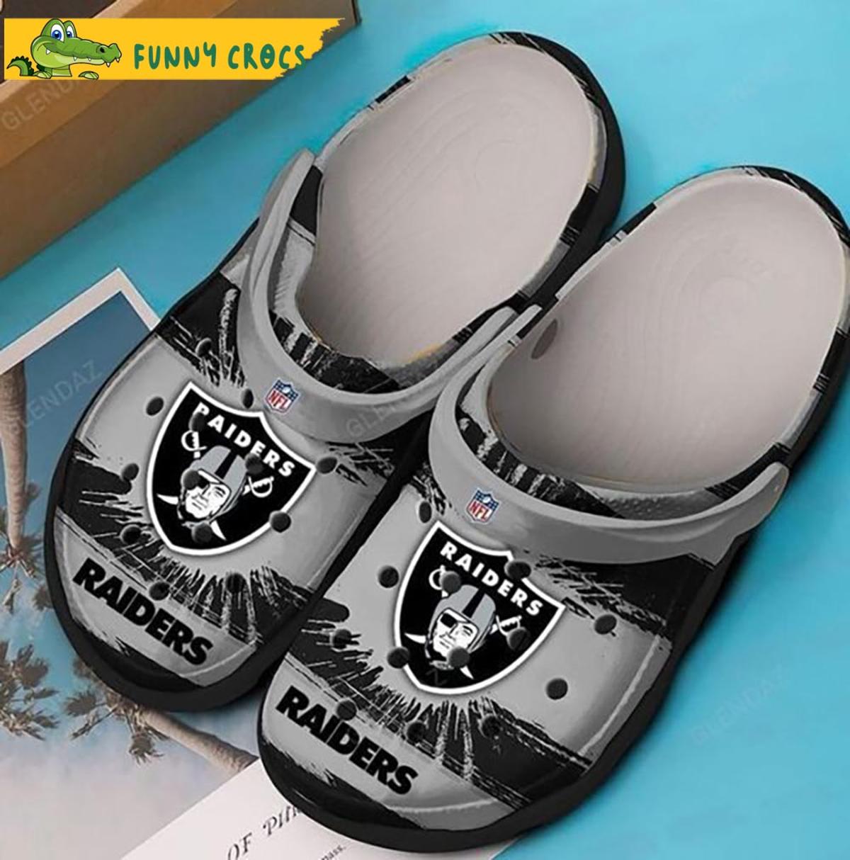 Oakland Las Vegas Raiders Crocs Sandals