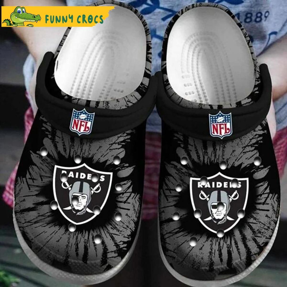 Oakland Raiders Shoes Crocs Slippers