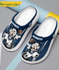 Nfl Mickey Mouse Dallas Cowboys Crocs Clog Shoes