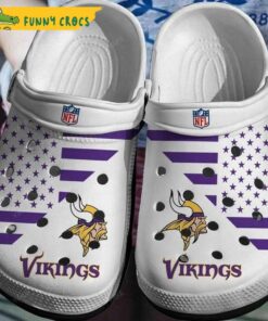 Mn Vikings Crocs Clogs Shoes