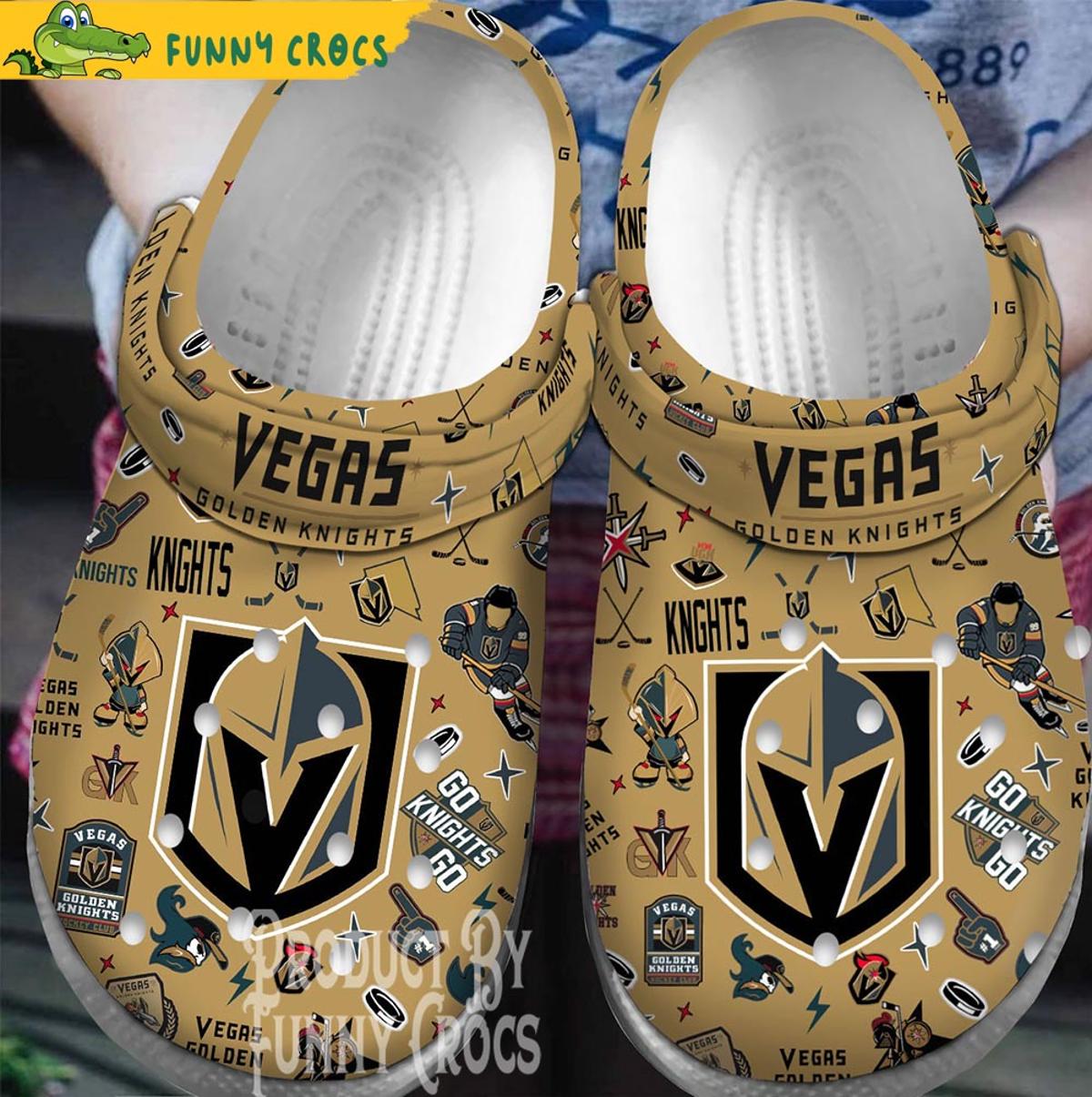 Nhl Vegas Golden Knights Crocs Shoes