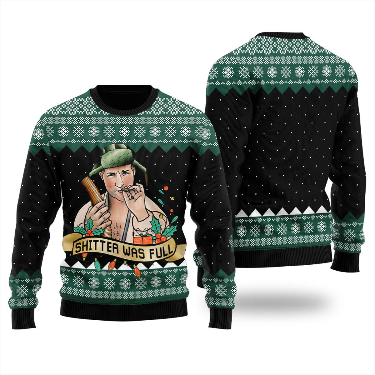 Cute Christmas Vacation Shitters Full Ugly Sweater