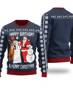 Nice Jesus Birthday Party Mens Ugly Sweater