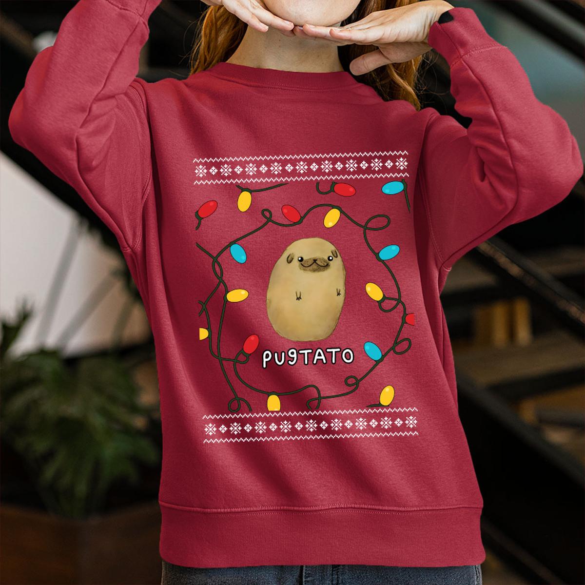 Pretty Purrtato Cat Xmas Sweater