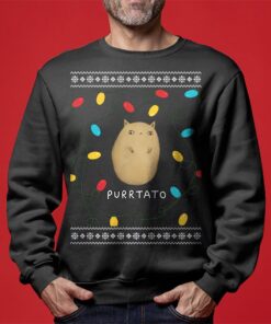 Nice Purrtato Cat Ugly Sweaters