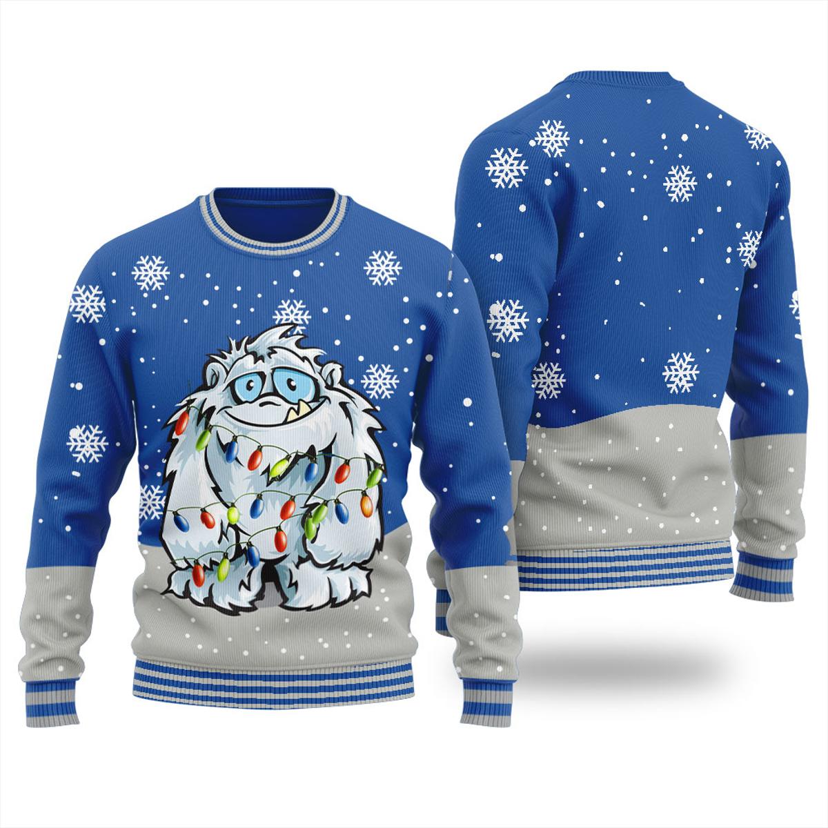 Tacky Yeti Ugly Christmas Sweater