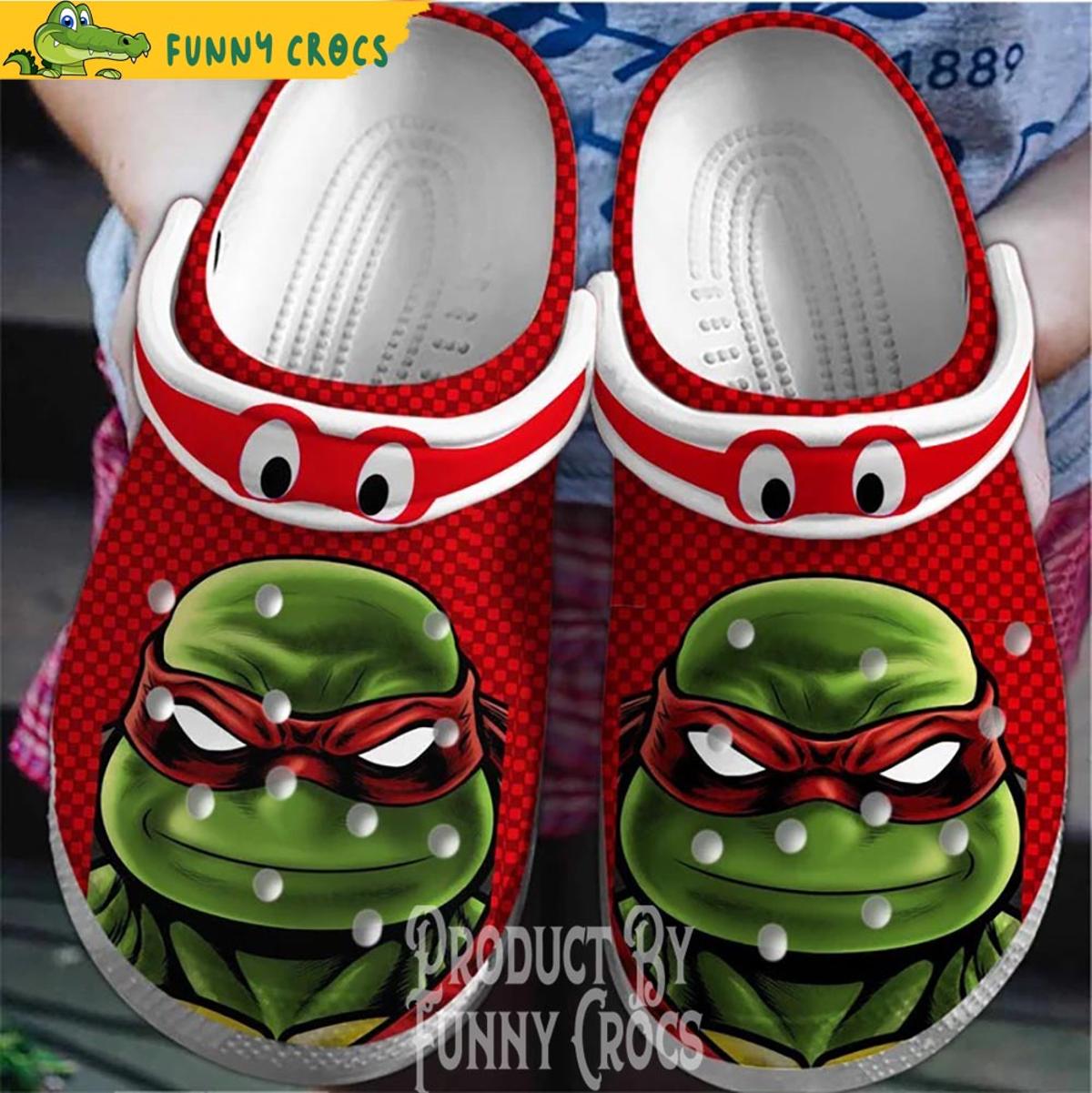 Ninja Turtle Face Leonardo Crocs Slippers