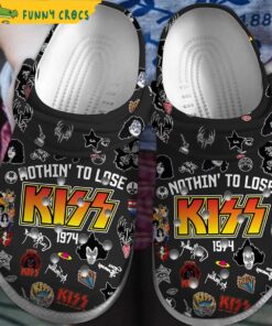 Kiss Running Shoes Black Gift For Fans