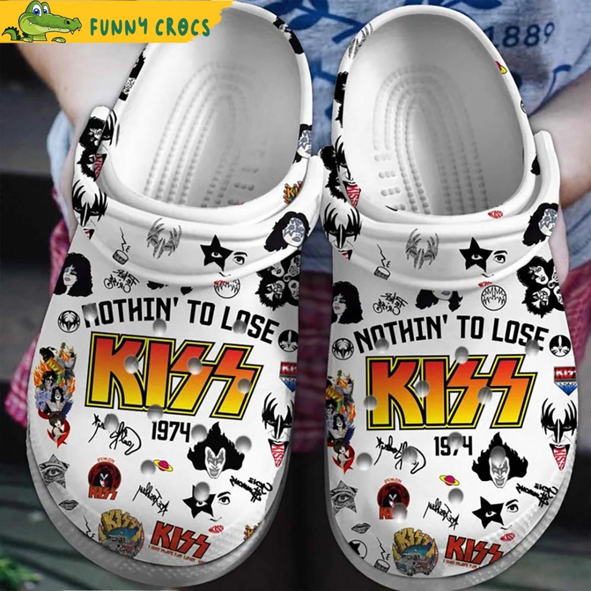 Nothin’ To Lose Kiss Music Crocs Slippers
