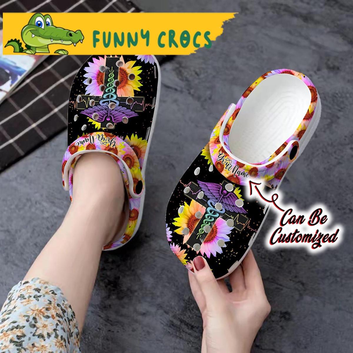 Floral Life Nurse Crocs Clog Shoes