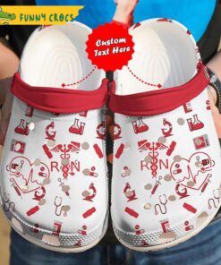 Personalized Life Leopard Nurse Crocs Slippers