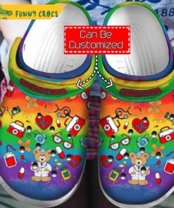 Colorful Hippie Flowers Crocs Slippers