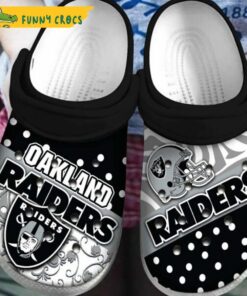 Oakland Raiders Shoes Crocs Slippers