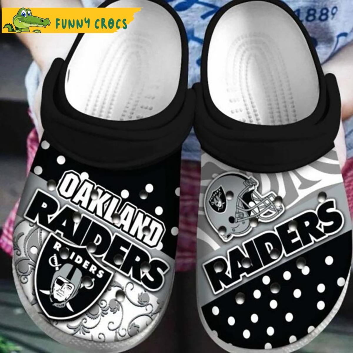 Nfl Crocs Las Vegas Raiders Shoes