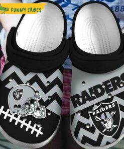 Hands Ripping Light Las Vegas Raiders Crocs