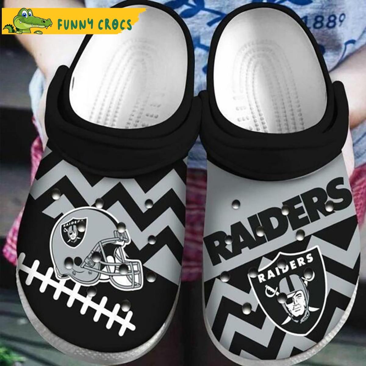 Oakland Las Vegas Raiders Crocs Sandals