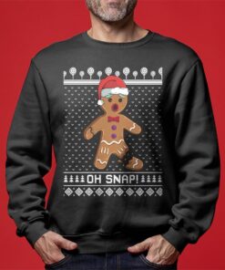 Oh Snap Mens Ugly Christmas Sweater