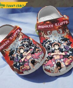 One Piece Monkey Luffy Anime Crocs Slippers