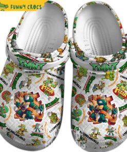 Leonardo Ninja Turtle White Crocs Sandals