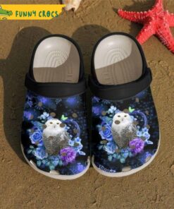 Funny Owl Flower Crocs Sandals