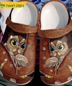 Owl Zipper Crocs Sandals