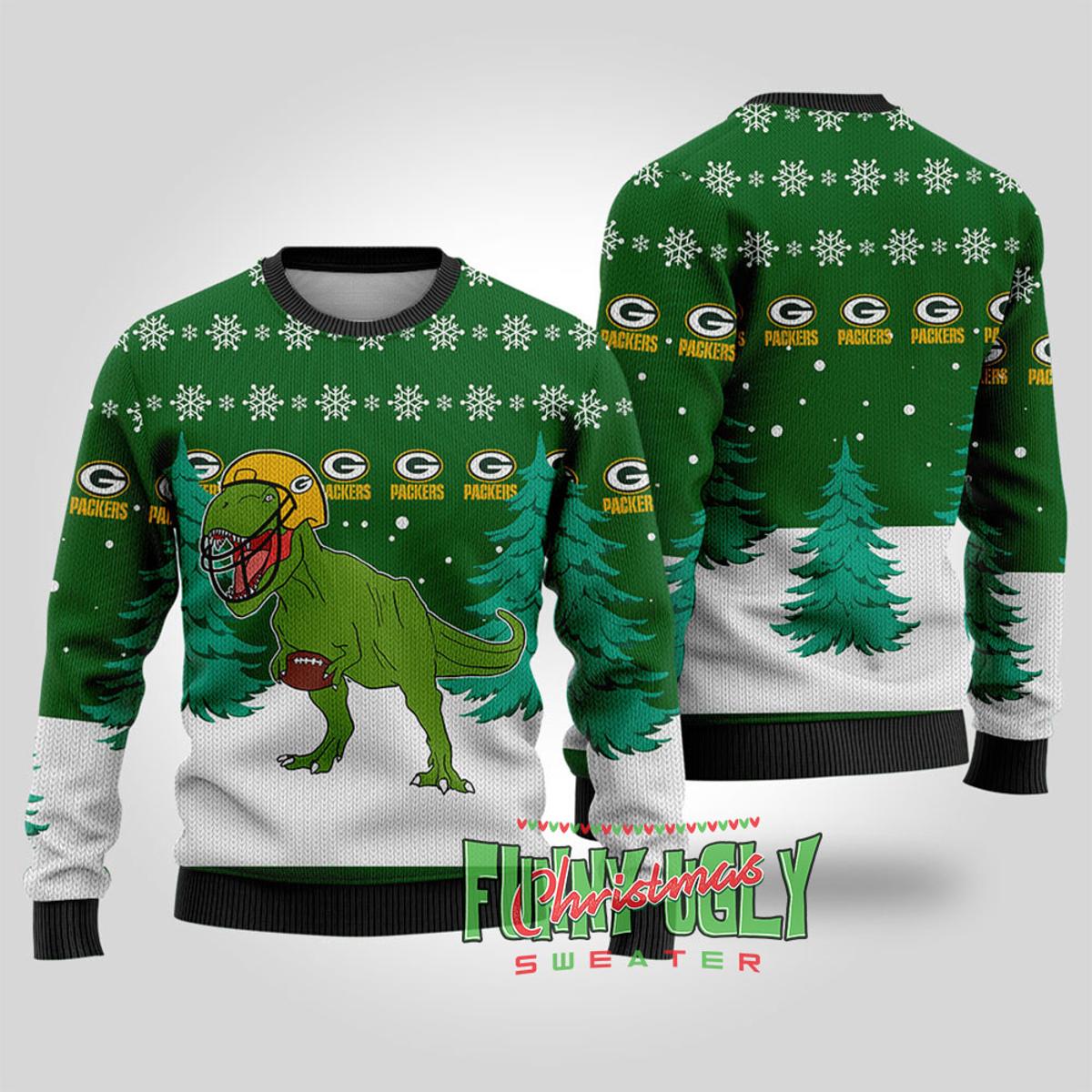 National Lampoon Santa On Dinosaur Christmas Sweater