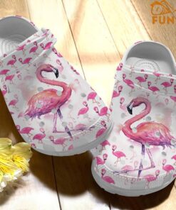 Painting Band Flamingo Crocs Shoes