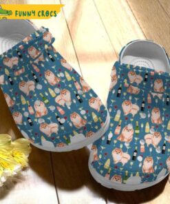 Pomeranian Gifts Pattern Crocs Sandals