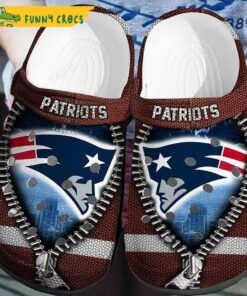 Football Personalized Polka Dots New England Patriots Crocs Clog Shoes