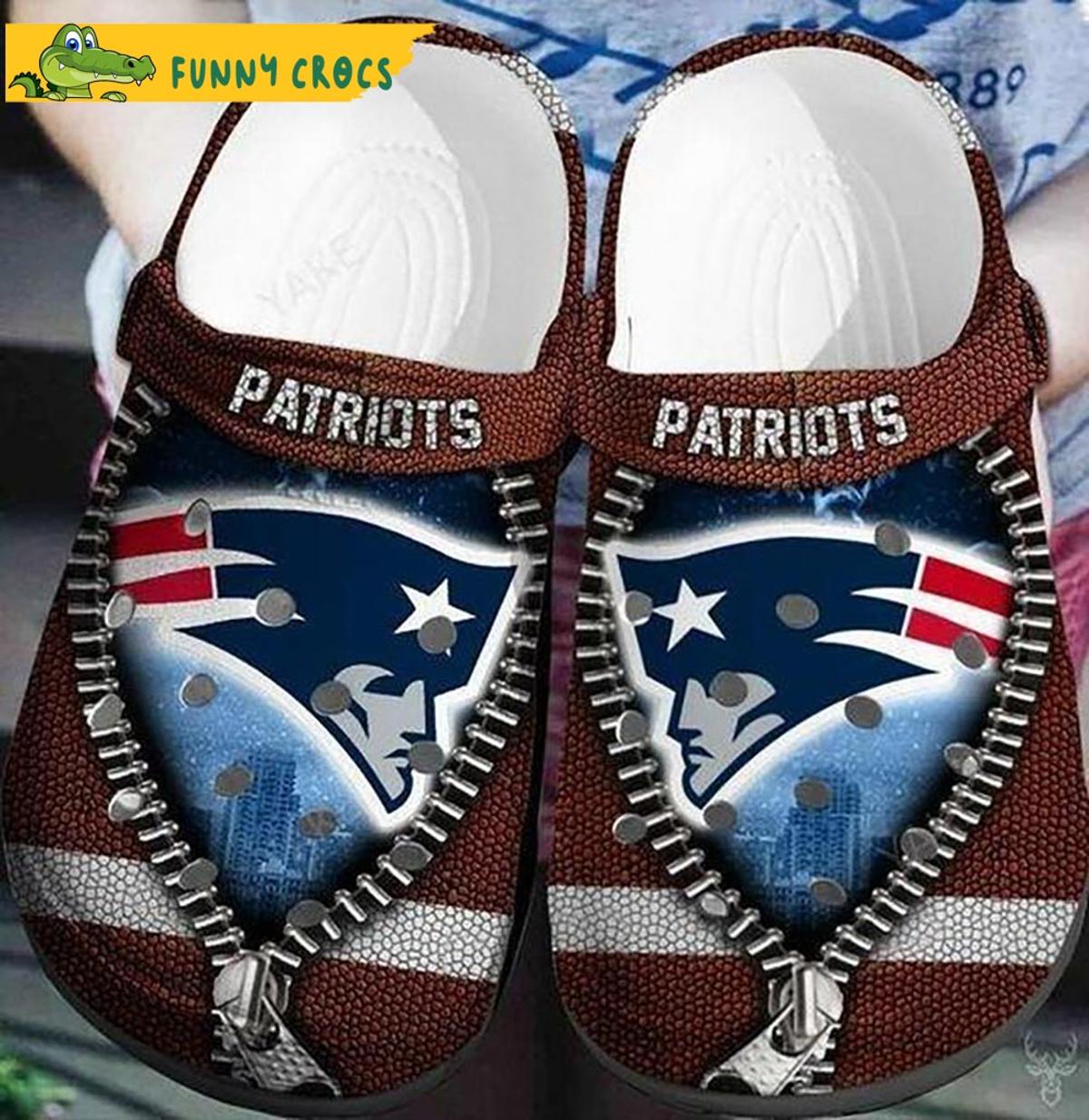 New England Patriots Crocs Clog Shoes