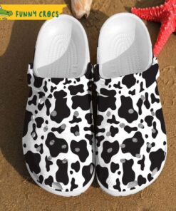 Pattern Skin Dairy Farmer Cow Crocs Clog Shoes