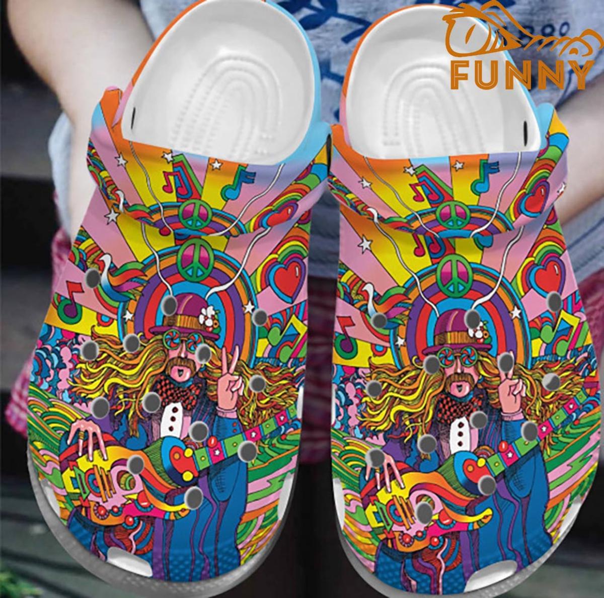 Japan Art Hippie Crocs Classic