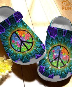 Butterfly Floral Hippie Crocs Sandals