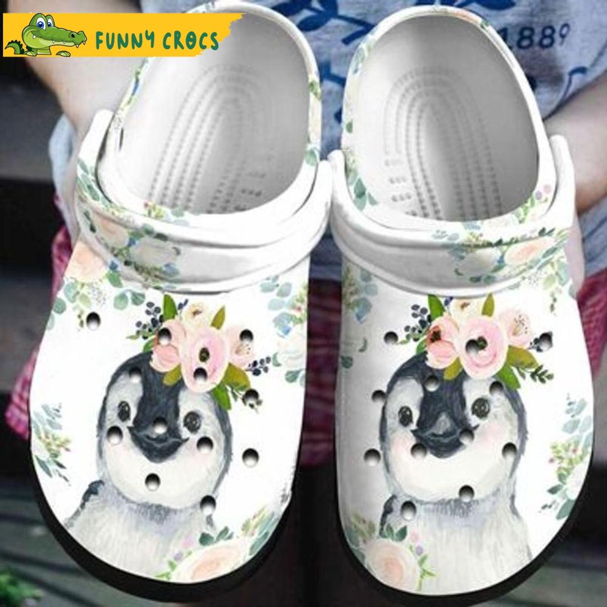 Funny Skull Hippie Floral Crocs Clog Shoes