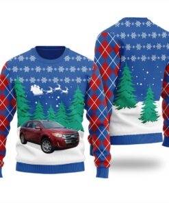 Personalize Car Photo Ugly Sweater