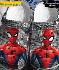 Personalized 3d Spider Man Crocs Clog Shoes