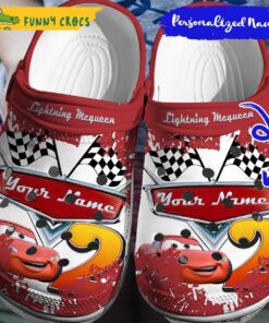 Personalized Lightning Mcqueen Crocs Adults