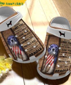 Personalized American Beagle Crocs Shoes