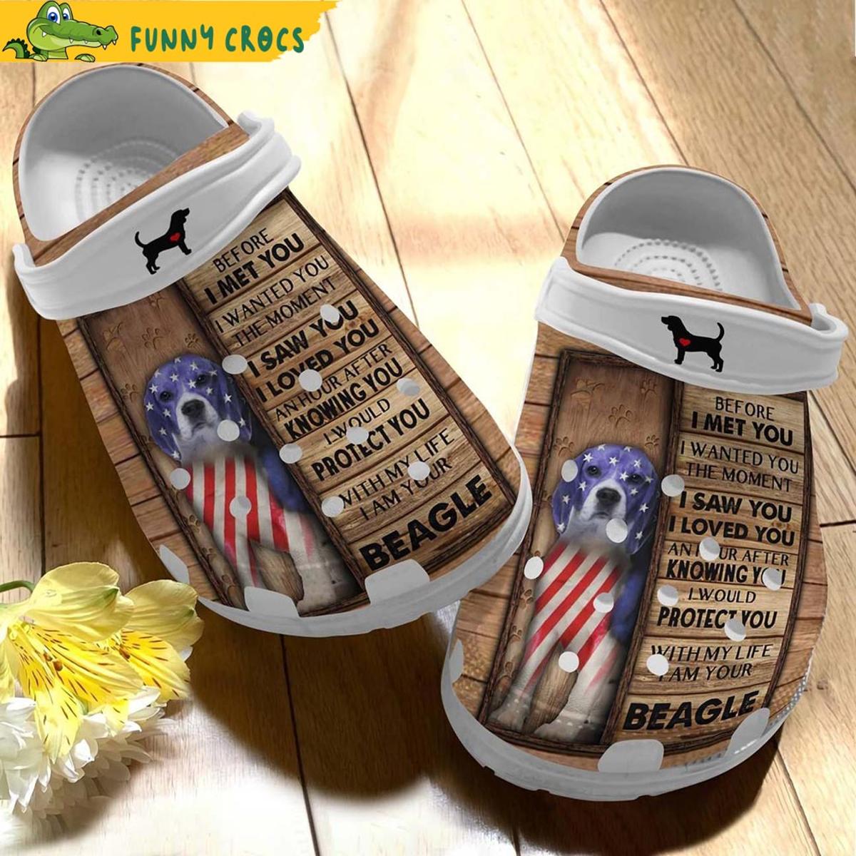 Funny Beagle Pattern Crocs Shoes