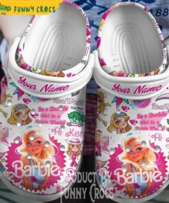 Personalized Barbie Crocs Clog Shoes