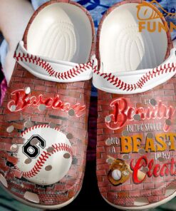 Personalized Baseball Beauty Number Crocs Clog Slippers