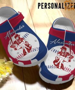 Personalized Baseball Player Crocs Shoes