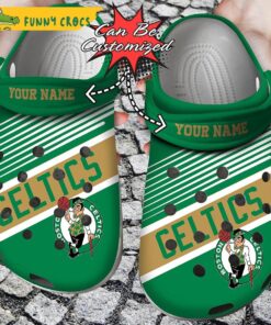 Personalized Basketball Boston Celtics Crocs Classic