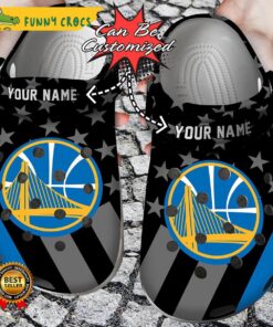 Personalized Basketball Golden State Warriors Crocs Sandals