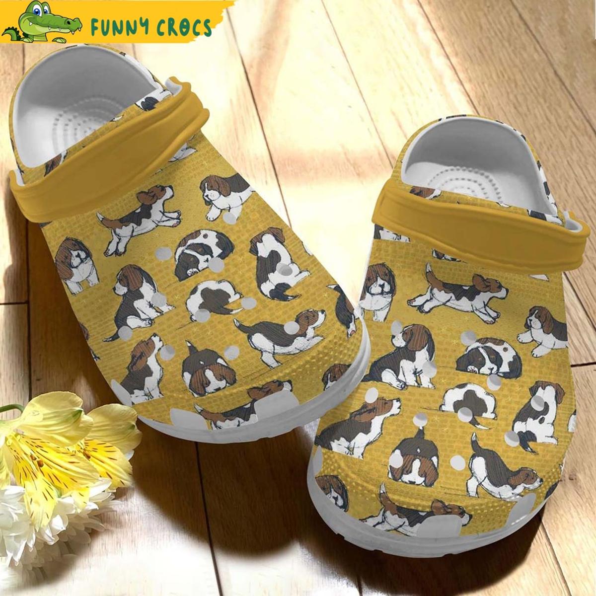 Beagle Dogs Pattern Crocs Clog Shoes