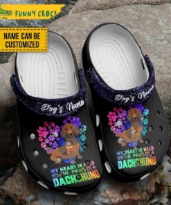 Dachshund Colorful Pattern Dog Crocs Clog Shoes