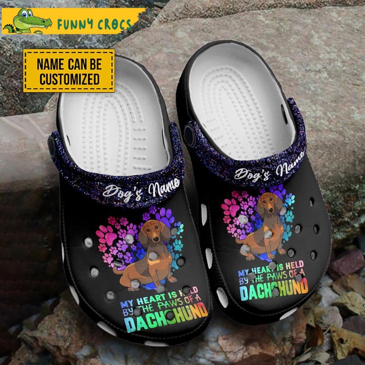 Customized Dachshund Crocs Clog Slippers