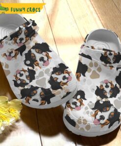 Personalized Bernese Mountain Dog Crocs Slippers